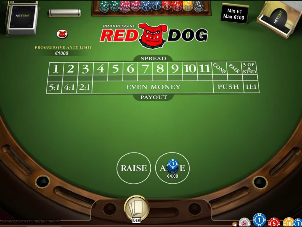 NetEnt Red Dog Poker screenshot