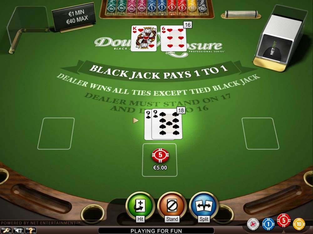 Blackjack Double Exposure Game Screenshot