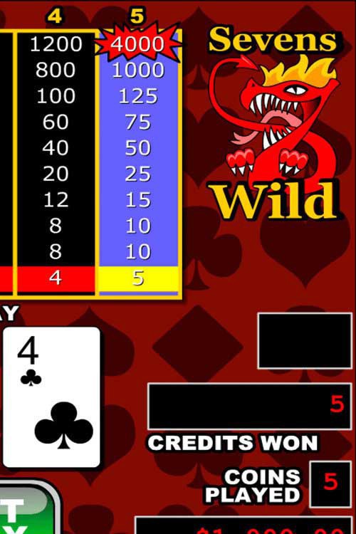 Sevens Wild Video Poker