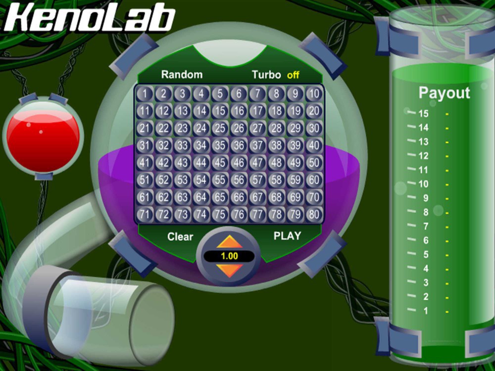 Keno Lab Game Screenshot