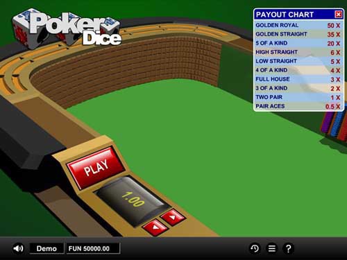Poker Dice Game Logo