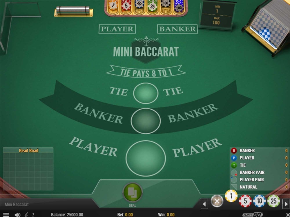 Mini Baccarat Game