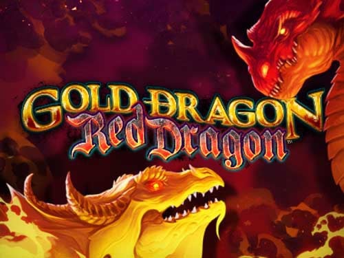 Gold Dragon Red Dragon Game Logo