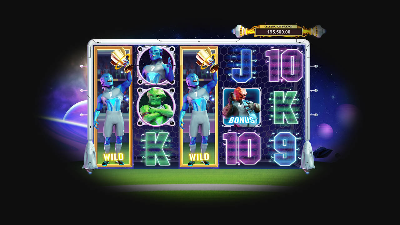 Blast off with Intergalactic Football Action on the Universal Cup Slot!