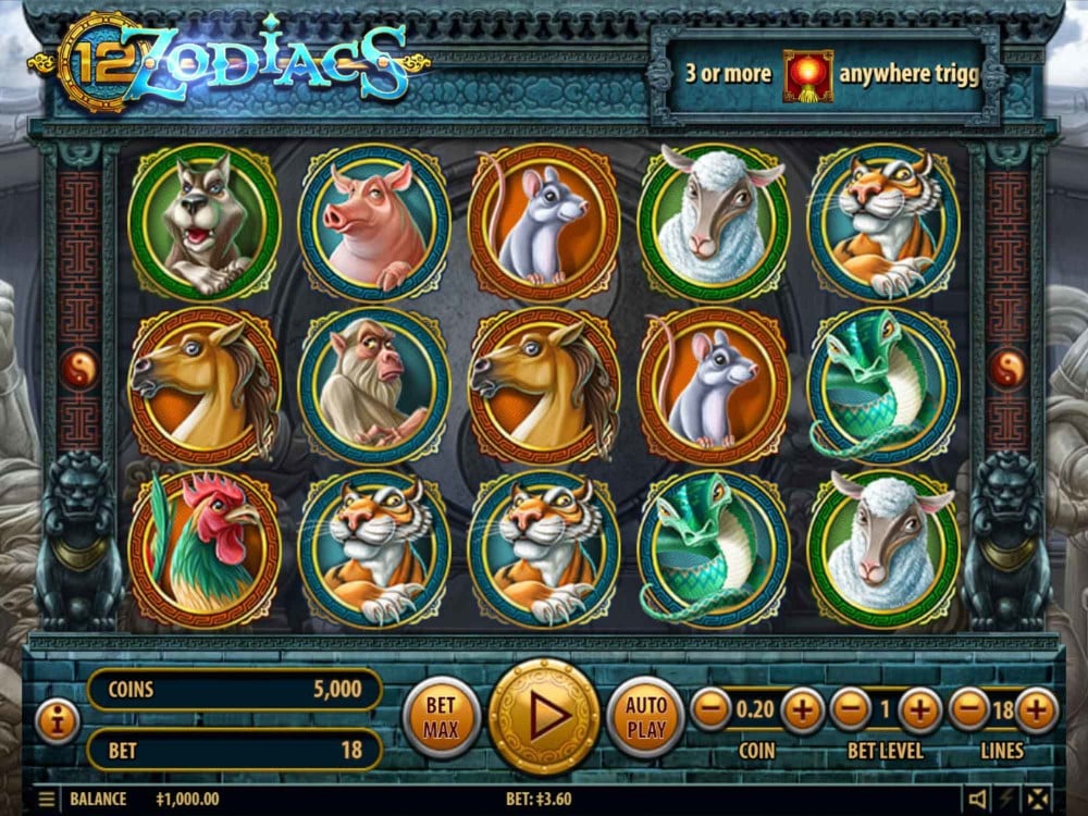Slots de cassino 12 Zodiacs