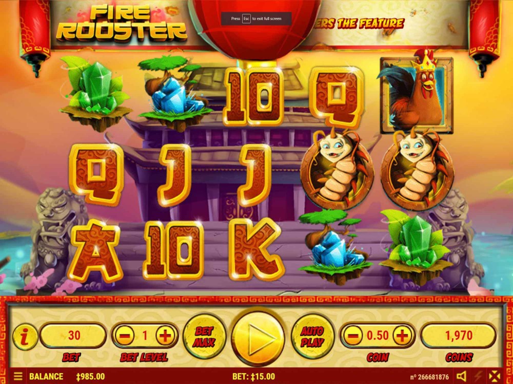 Fire Rooster Slot Machine