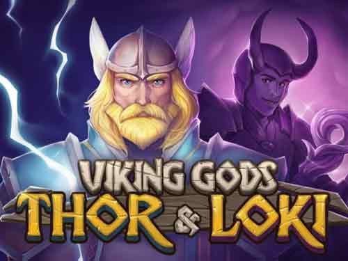Viking Gods: Thor and Loki Game Logo