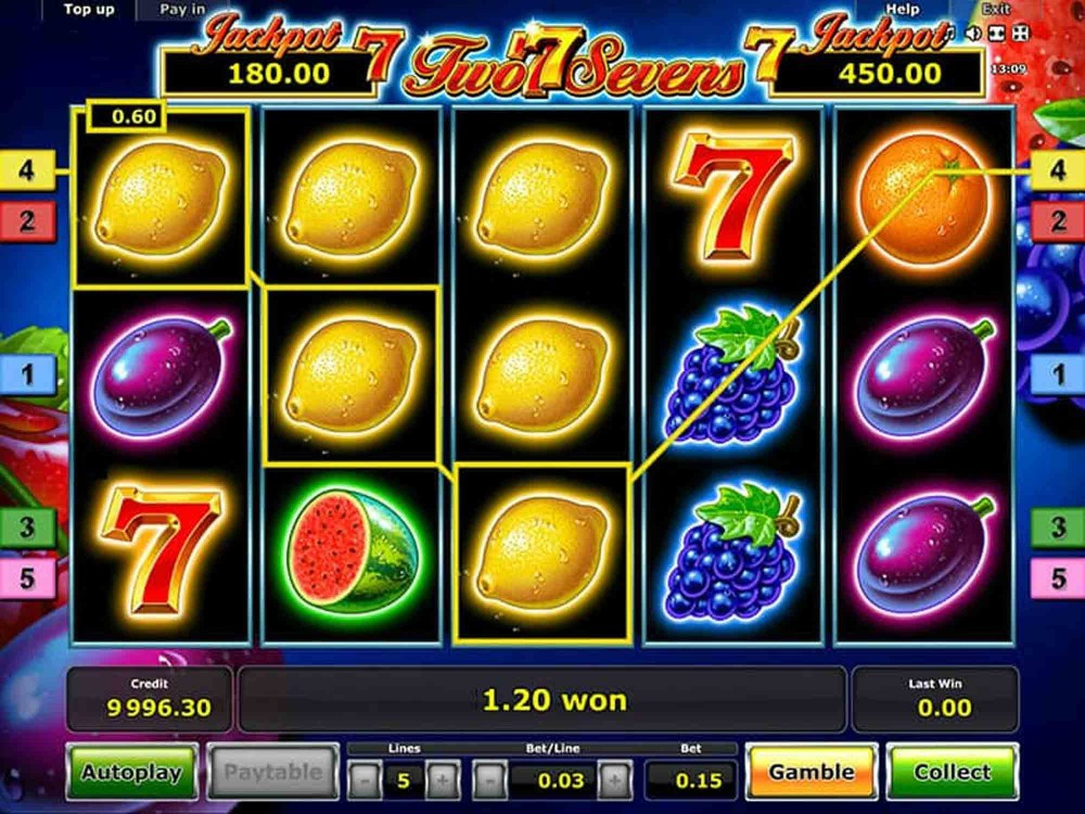 Two Sevens by Novomatic GamblersPick