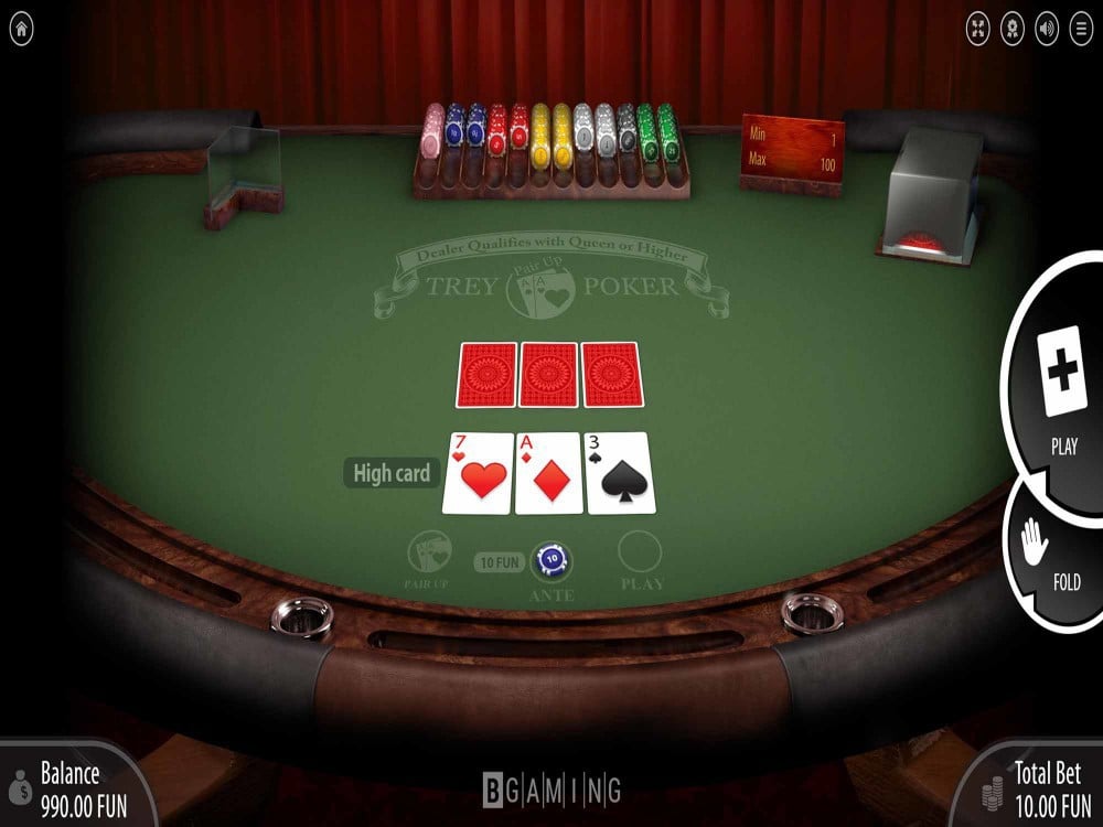 Trey Poker Game Screenshot