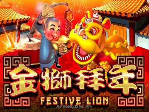 Festive Lion Game Logo