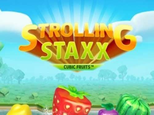 Strolling Staxx Cubic Fruits Game Logo
