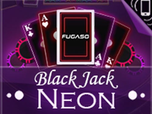 Neon Blackjack Game Logo