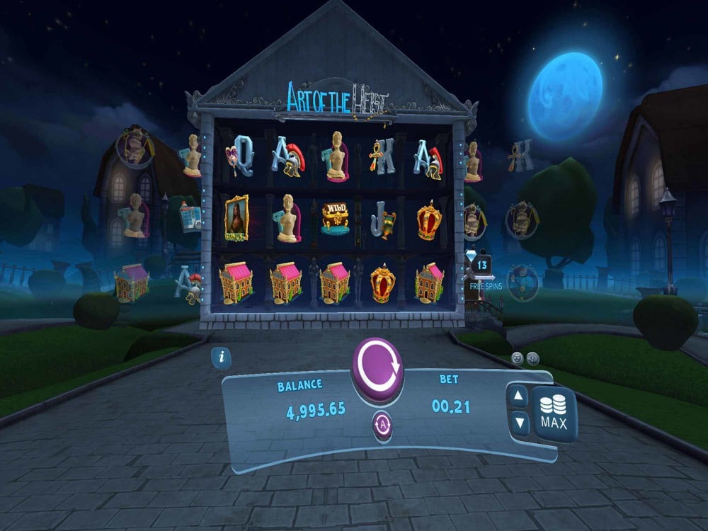 Art of the Heist VR Slot screenshot