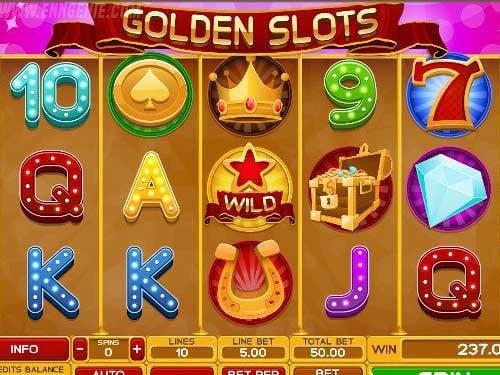 Golden Slots Game Logo