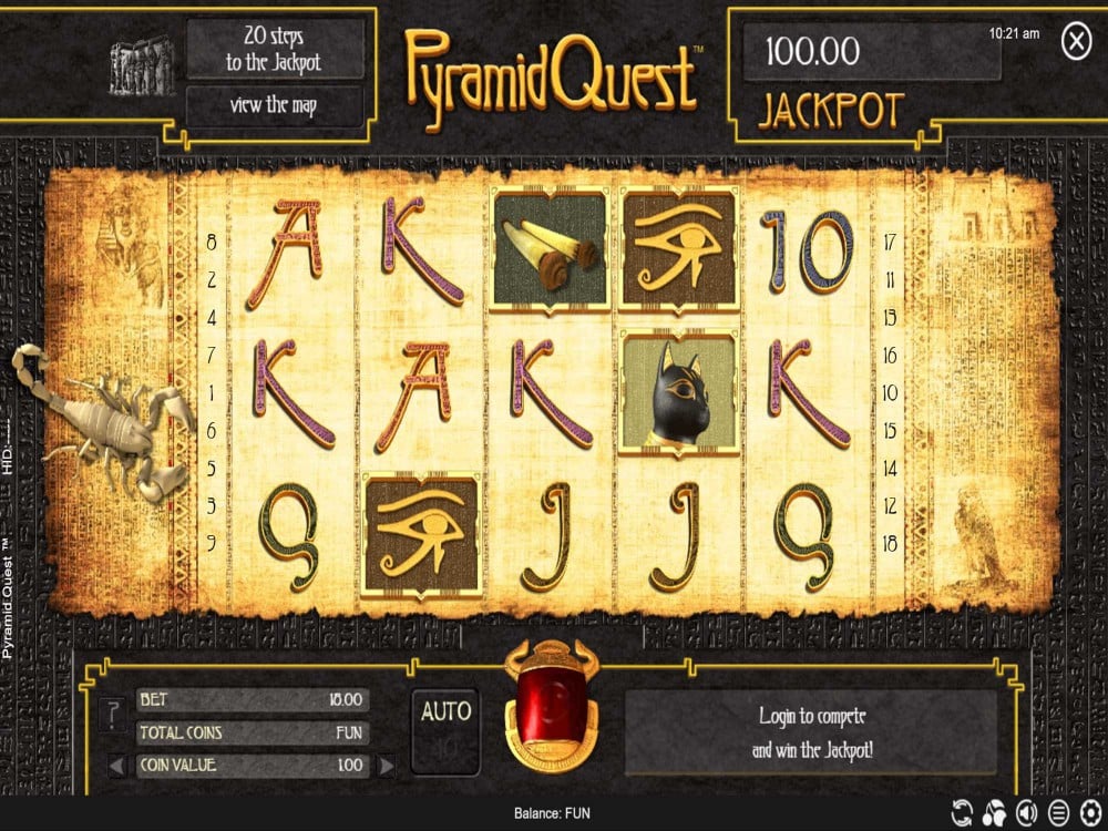 Pyramid Quest Game Screenshot