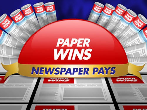 Paper Wins Game Logo