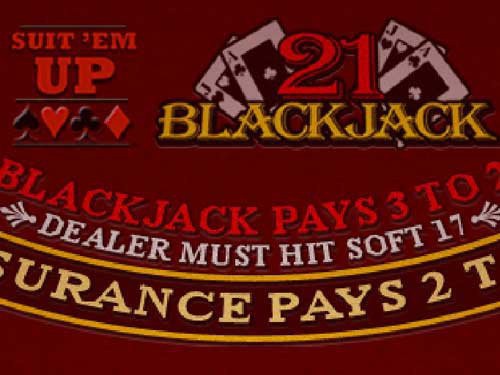 Suit Em Up BlackJack Game Logo