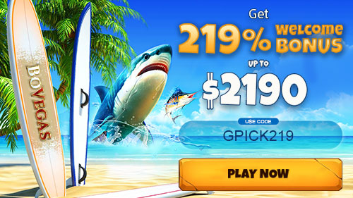 Amazing 219% Up To €2190 BoVegas Casino Welcome Package