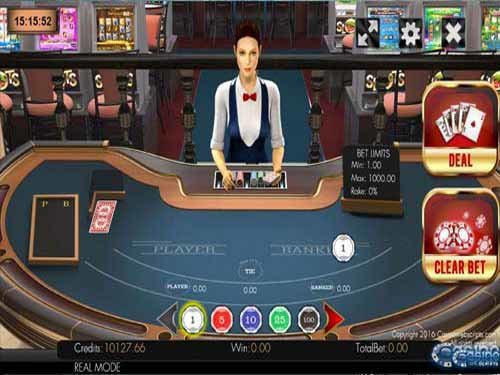 Baccarat 3D Dealer Game Logo