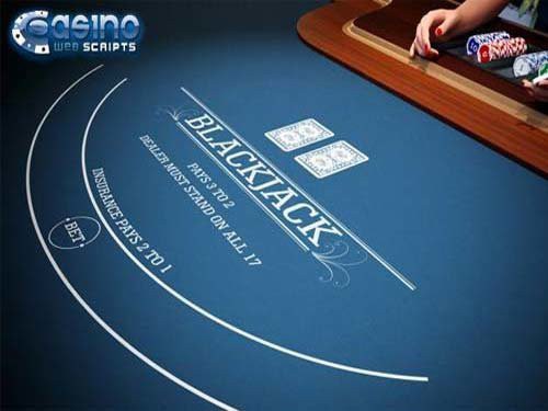 Blackjack 21 3D Dealer Game Logo