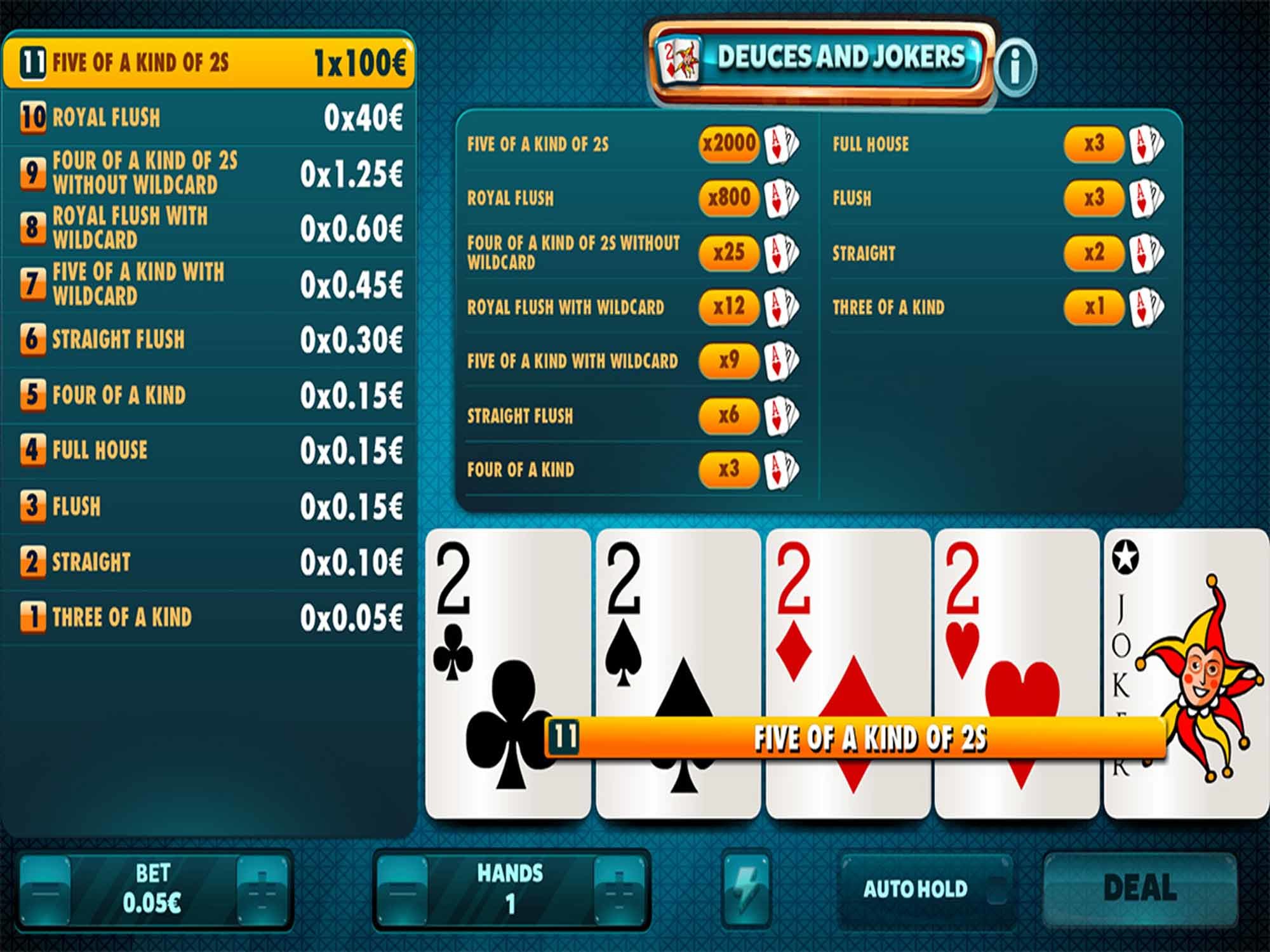 Deuces & Jokers Game Screenshot