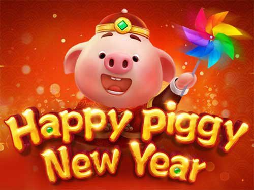 Happy Piggy New Year Game Logo