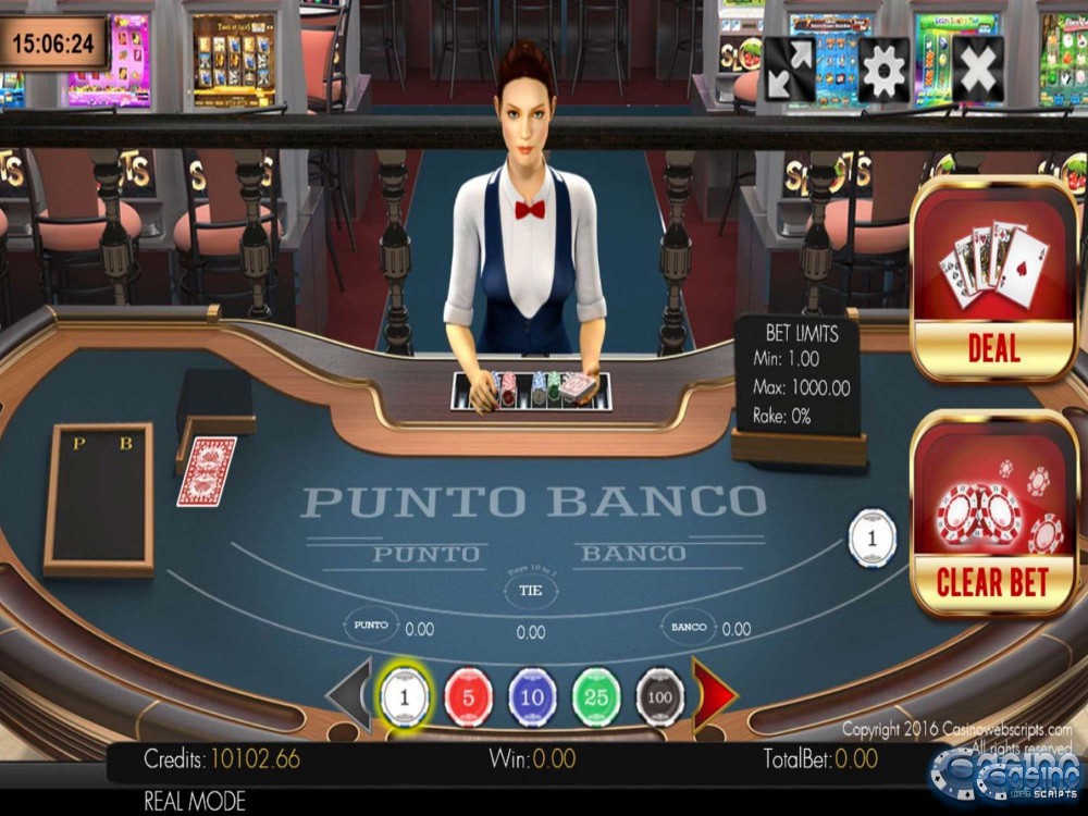 Punto Banco 3D Dealer Game by CasinoWebScripts screenshot