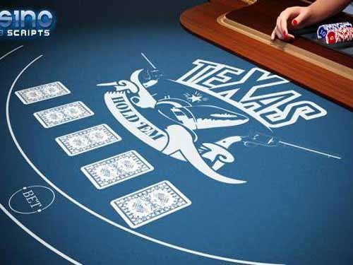 Texas Holdem Heads-Up 3D Dealer Game Logo
