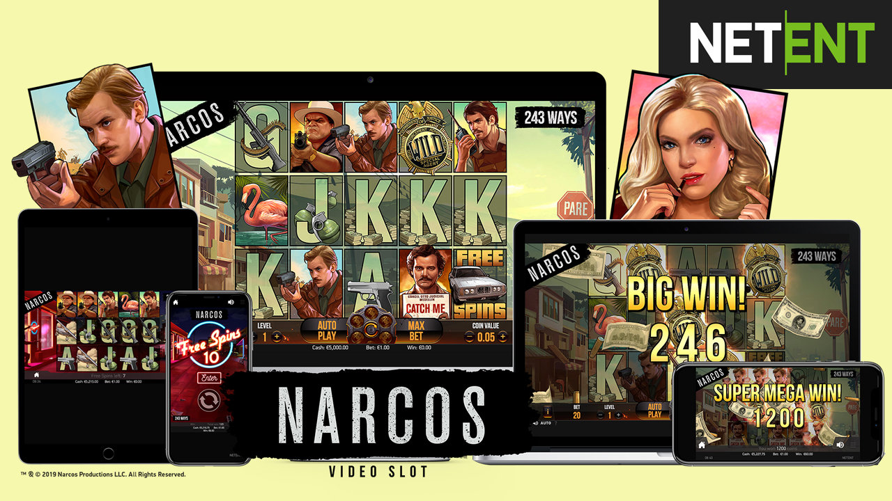Enjoy The Narcotic Fuelled Fun of Netent’s Narcos Slot