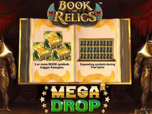 Book of Relics Mega Drop Game Logo