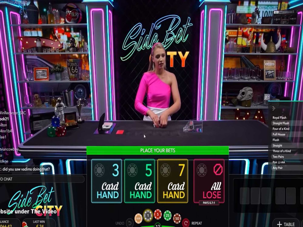 Side Bet City by Evolution - GamblersPick