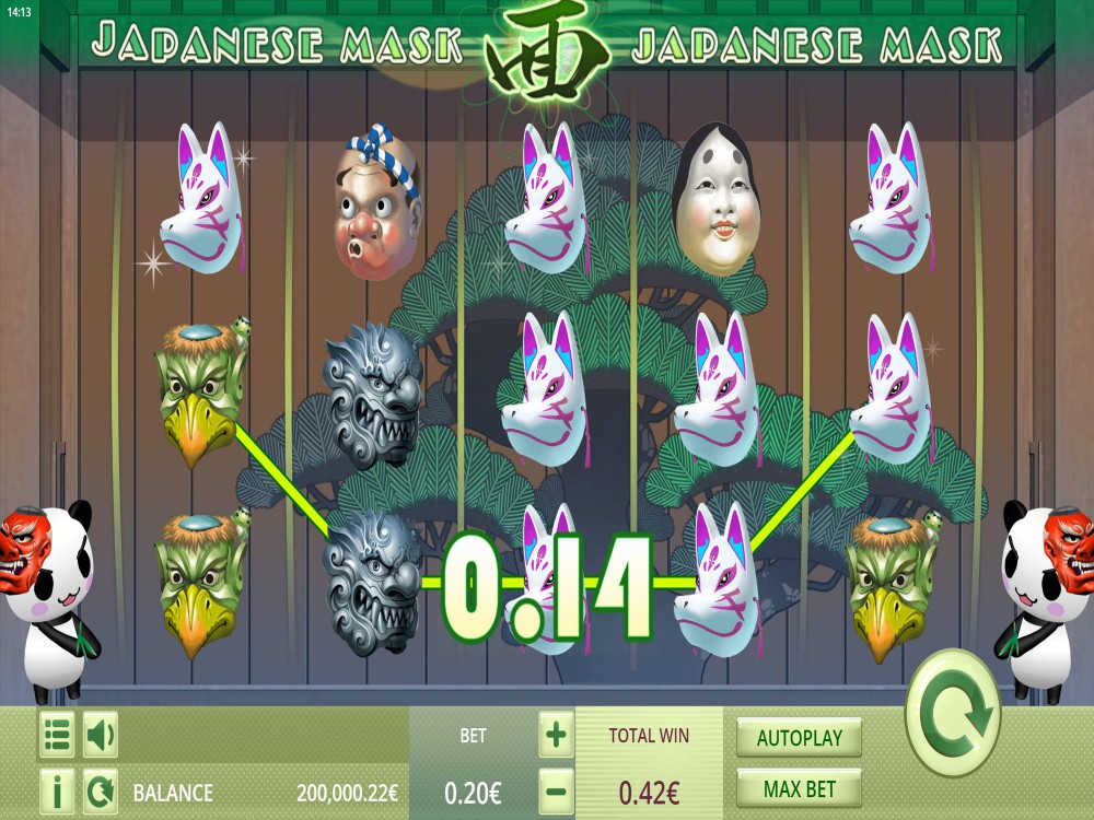 Japanese Mask Slot screenshot