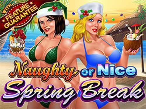 Naughty Or Nice Spring Break Game Logo
