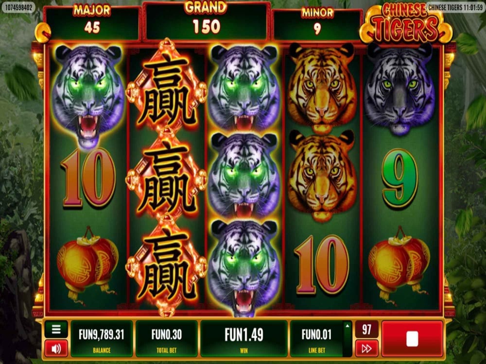 Chinese Tigers Game Screenshot