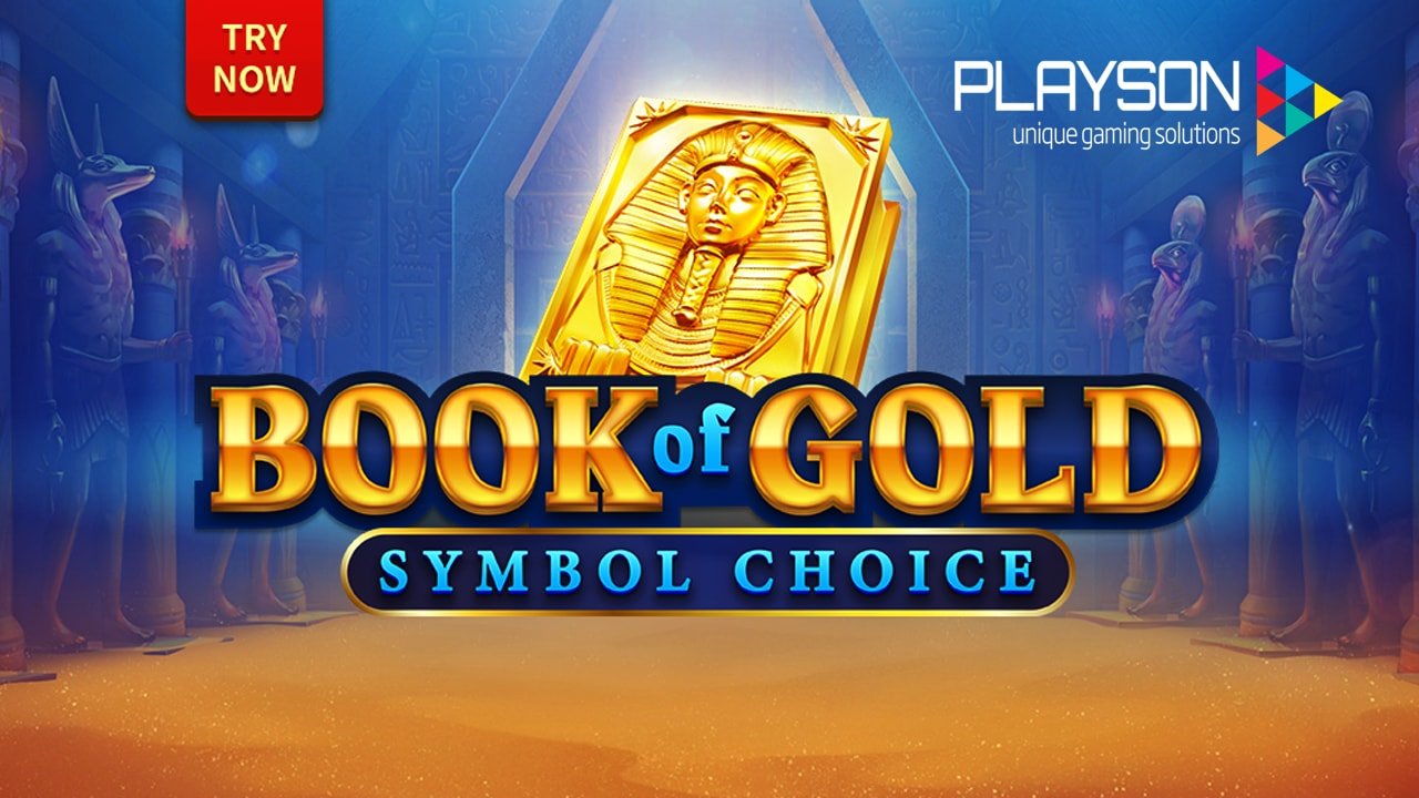 Flip Through the Pages of Book of Gold: Symbol Choice by Playson and Win!