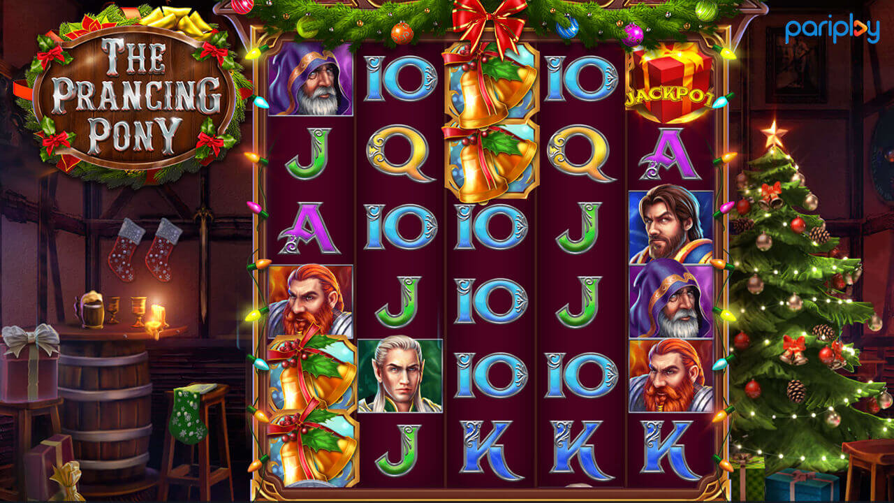 Celebrate Christmas with Dwarves, Elves, and Hobbits on The Prancing Pony Christmas Edition Slot by Pariplay
