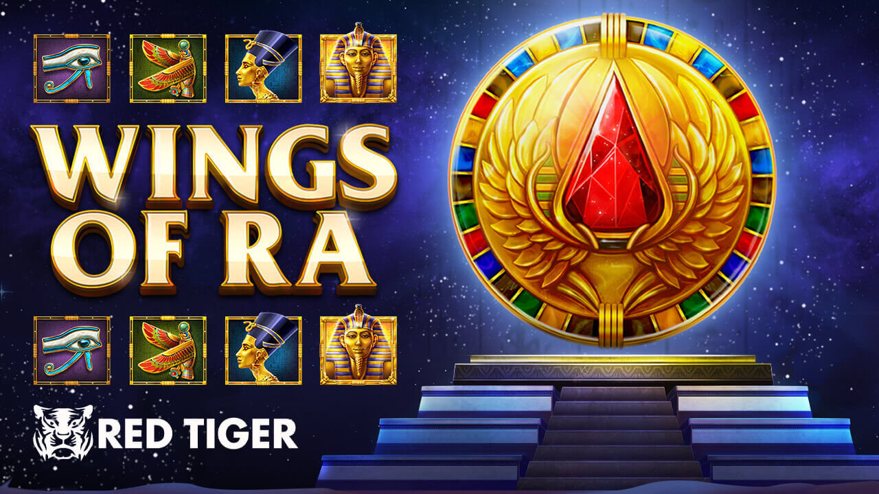 Crest The Heavens With Red Tiger On The Reels Of Wings Of Ra Video Slot