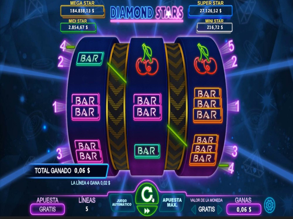 Diamond stars free spins slots