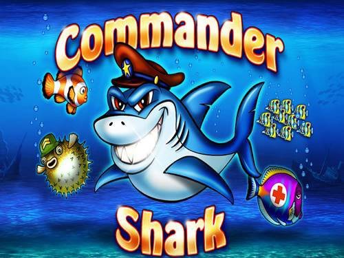 Commander Shark Game Logo