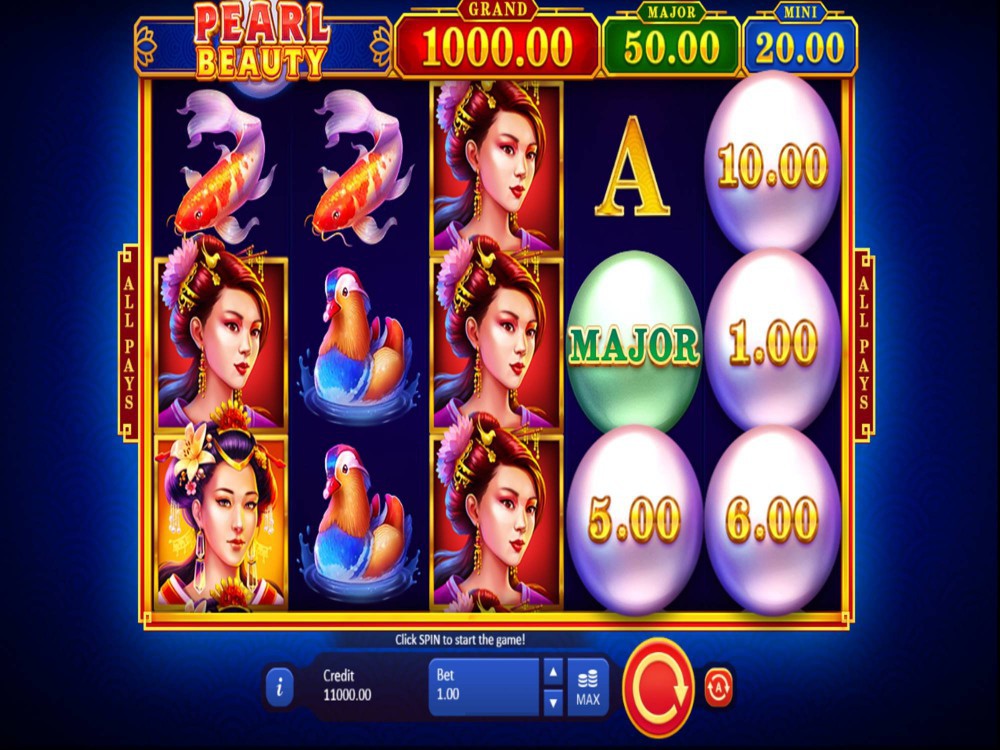 Pearl Beauty Hold And Win Game Screenshot