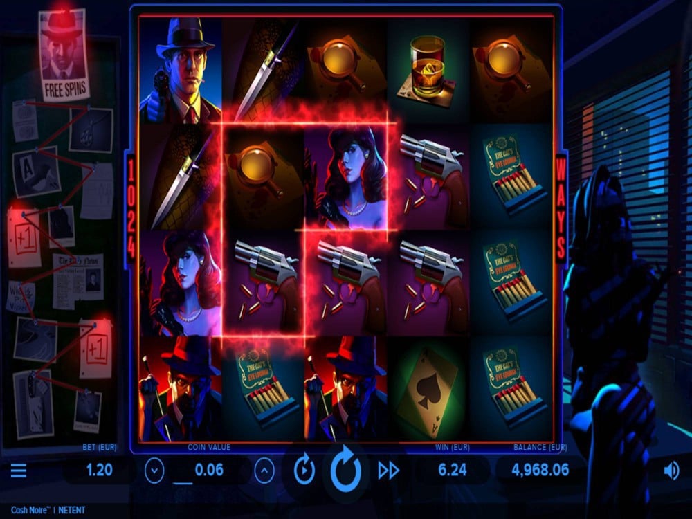 Cash Noire Slot by NetEnt screenshot
