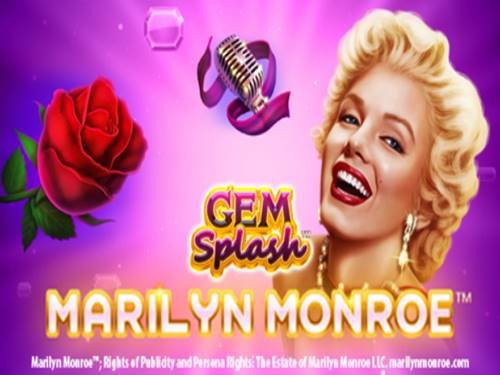 Gem Splash Marilyn Monroe Game Logo