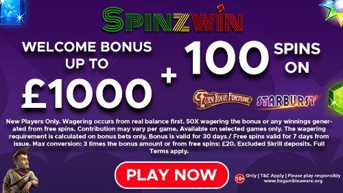 Get Your Share of a Massive Welcome Offer at SpinzWin Casino