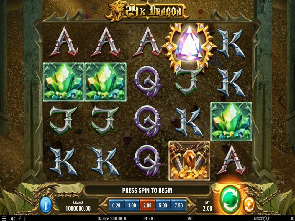 24K Dragon Slot by Play'n GO screenshot