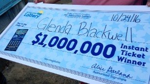 Glenda Blackwell 1 million dollar scratcher win