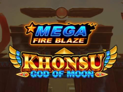 Khonsu God Of Moon Mega Fire Blaze Game Logo