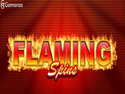 Flaming Spins Game Logo