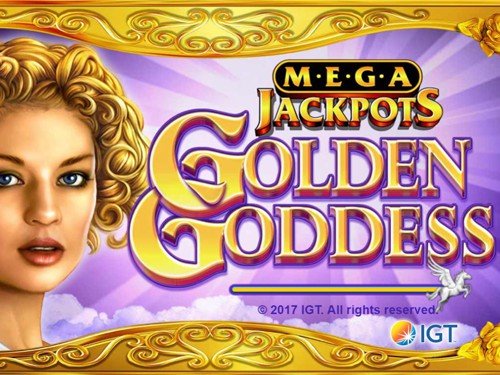Golden Goddess Mega Jackpots Game Logo