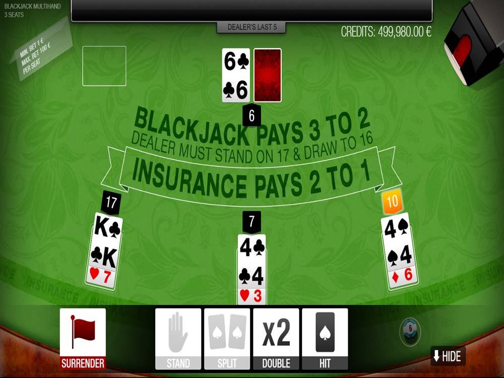 multihand blackjack online
