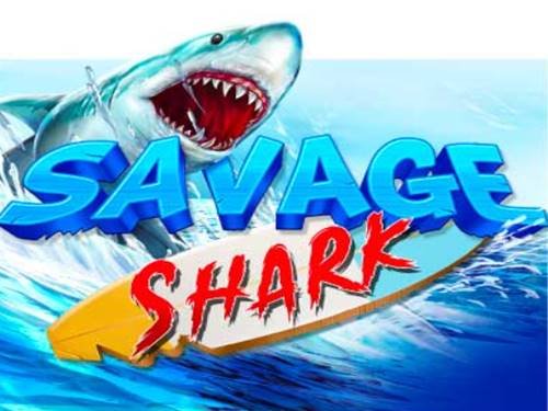Savage Shark Game Logo